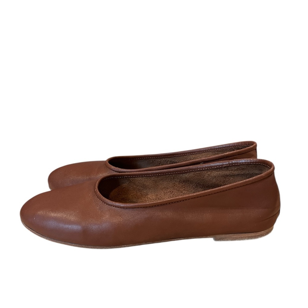 Jenni Kayne Charlotte Ballet Leather Flats in saddle size 6 - Picture 3 of 10